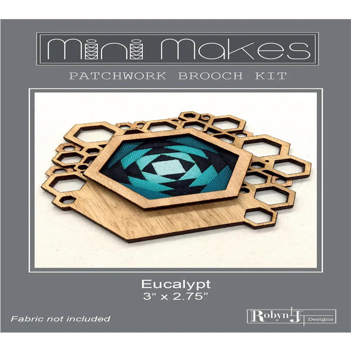 Mini Makes Brooch Hex Eucalypt