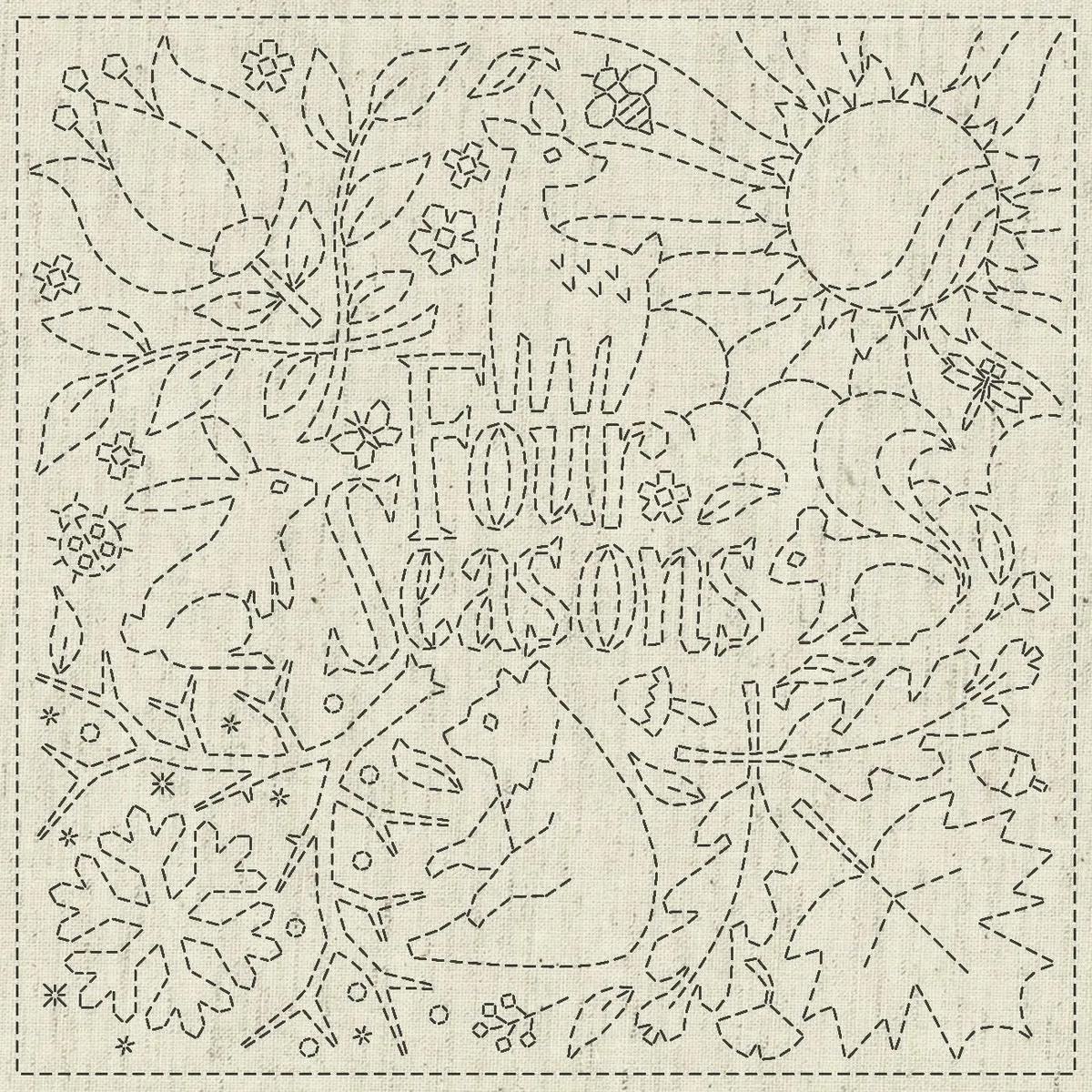 Sashiko Cloth Four Seasons