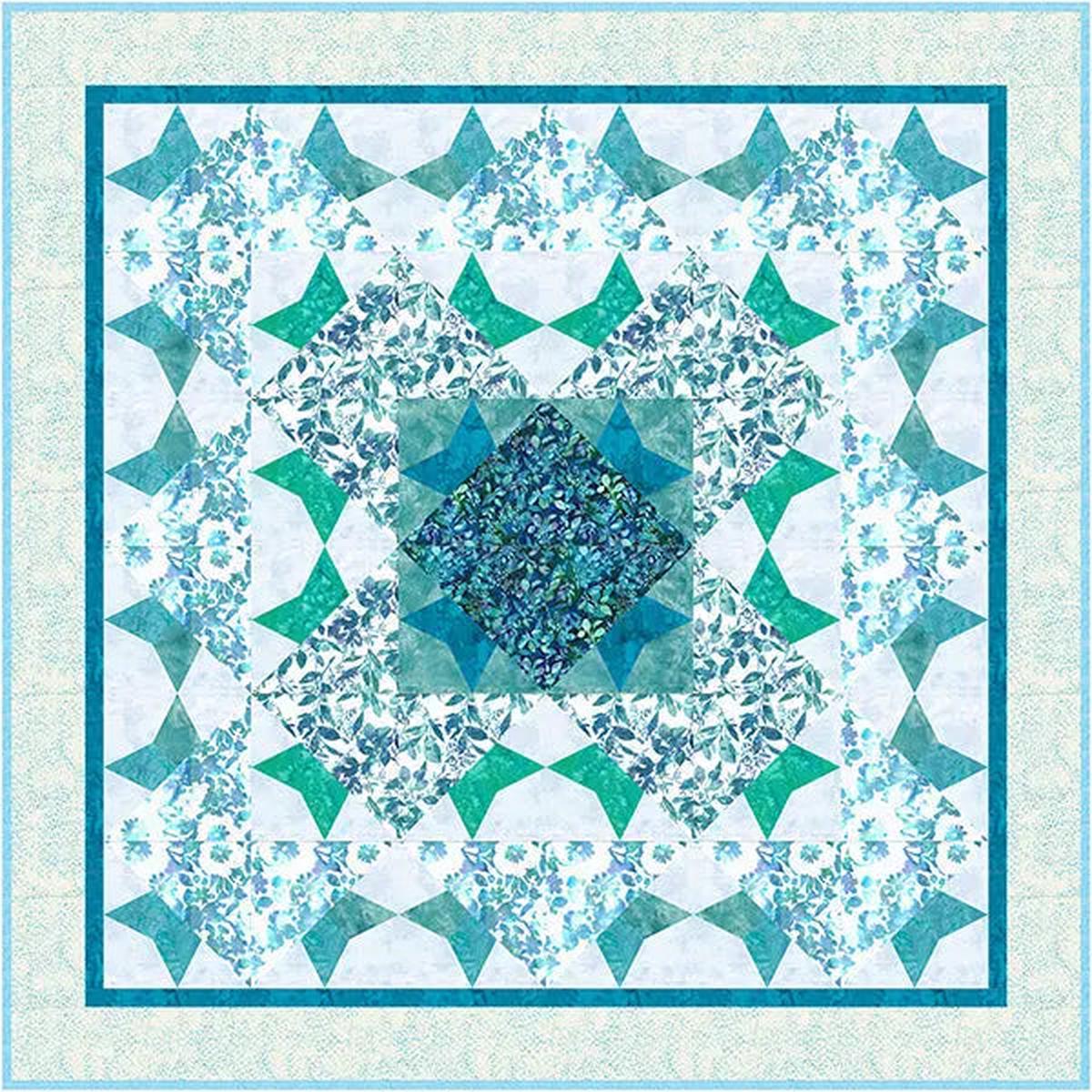 Aquarius Foundation Piecing Panel by Kimberly Jahnz - 58" x 58"