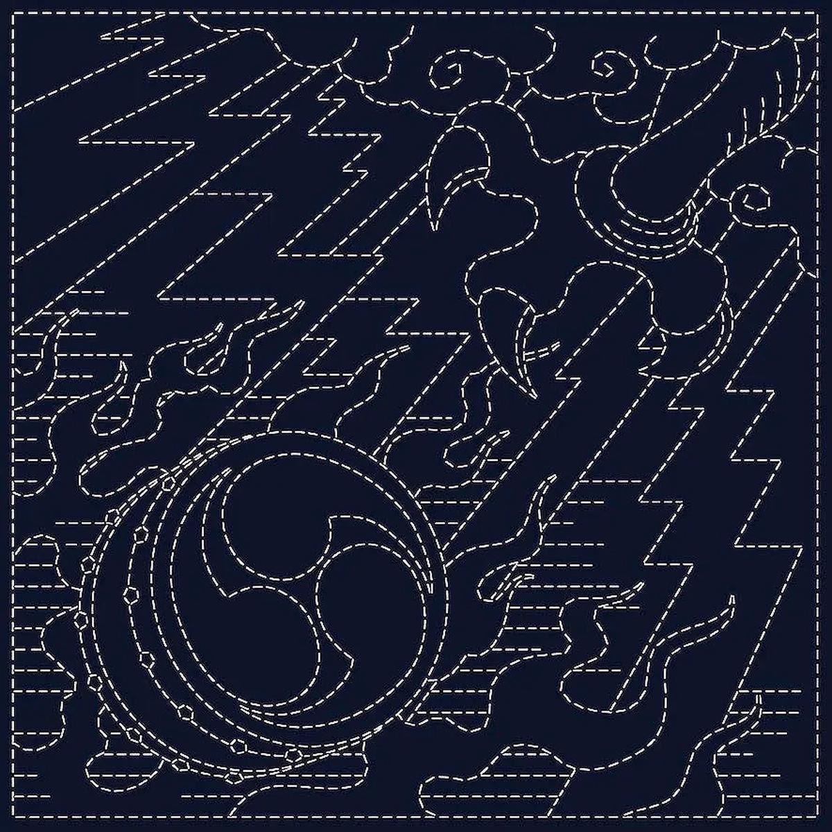 Sashiko Cloth Koi-Koi - Oni-Fuda