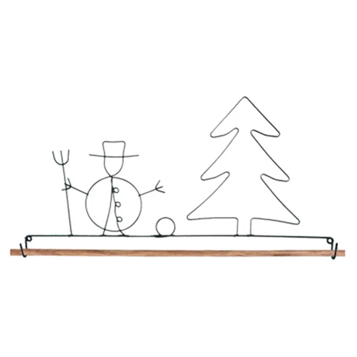 12in Snowman Fabric Holder