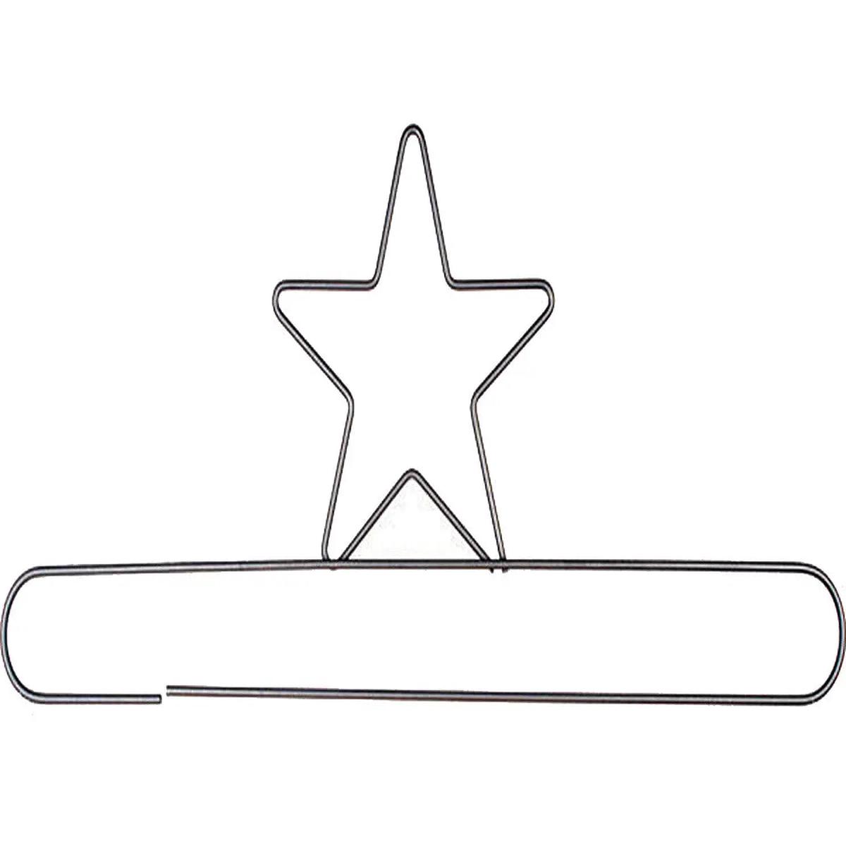 20in Star Split Bottom Hanger Silver