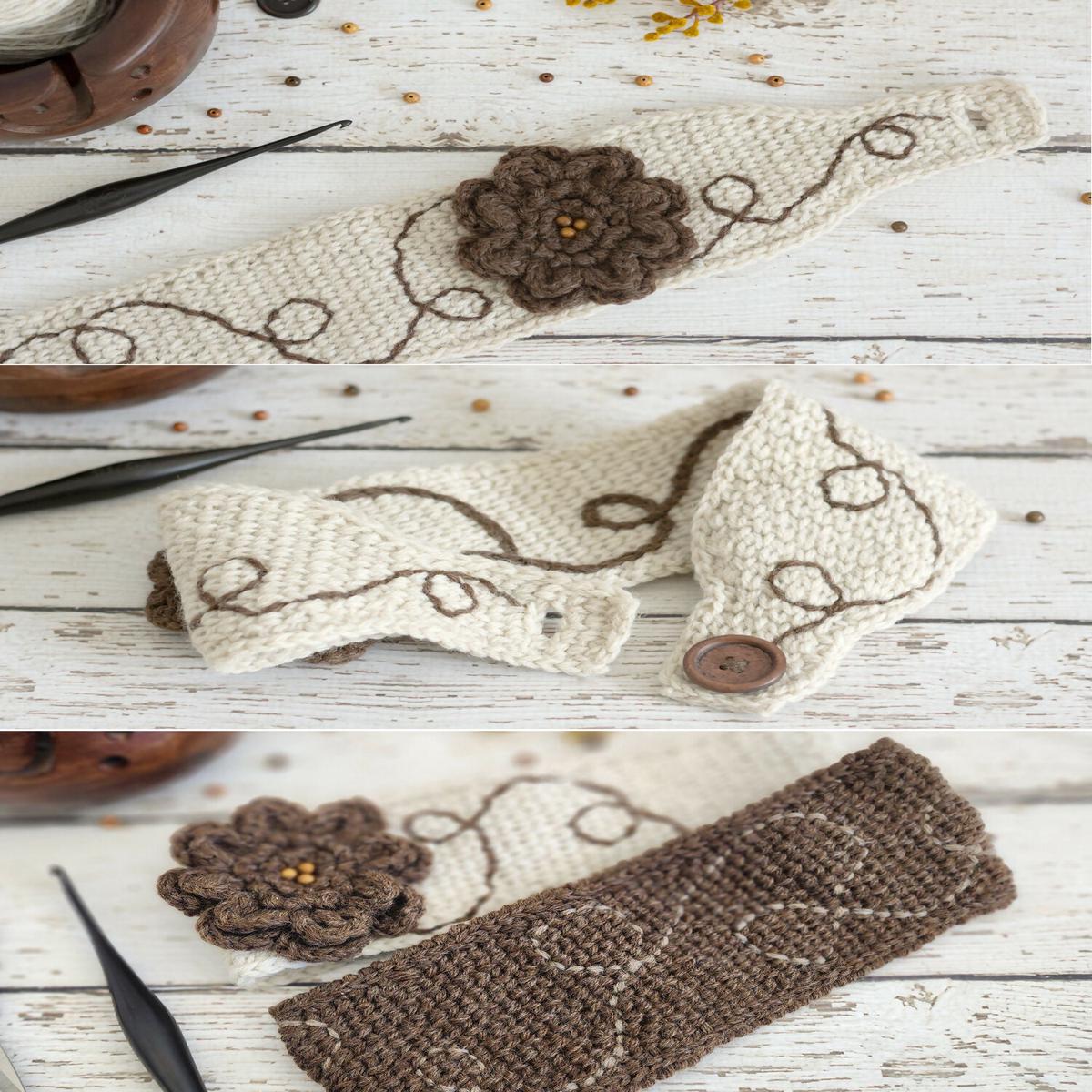 Waterlily Waltz Headband (Crochet)