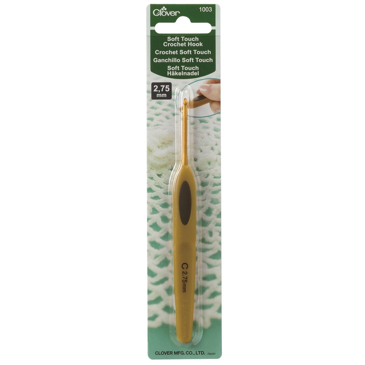 Clover Soft Touch Crochet Hooks (Sizes C to J)