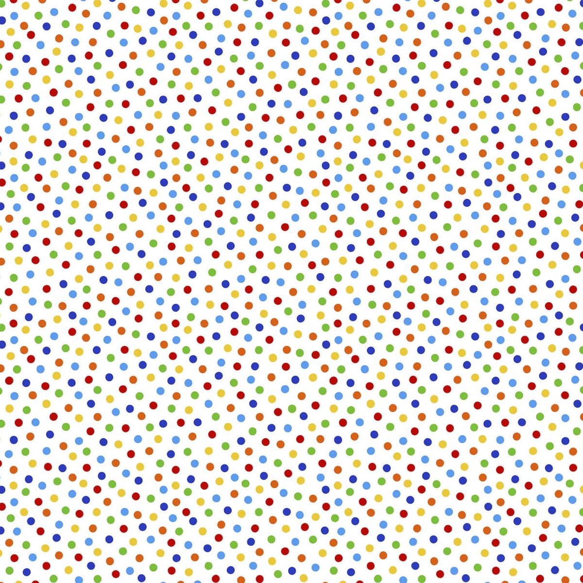 Barely Basics Lots a Dots Quilting Cuddle Rainbow Fabric Per Yard