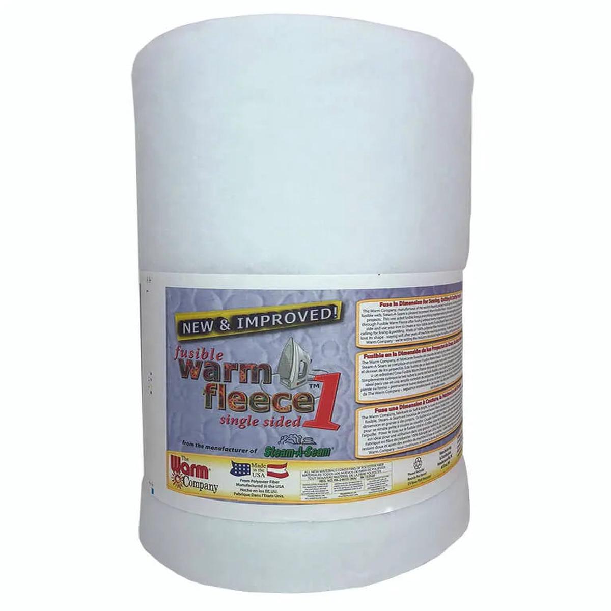 Fusible Fleece 45" x 20 YD Batting - Iron-On Fleece Batting for Quilting