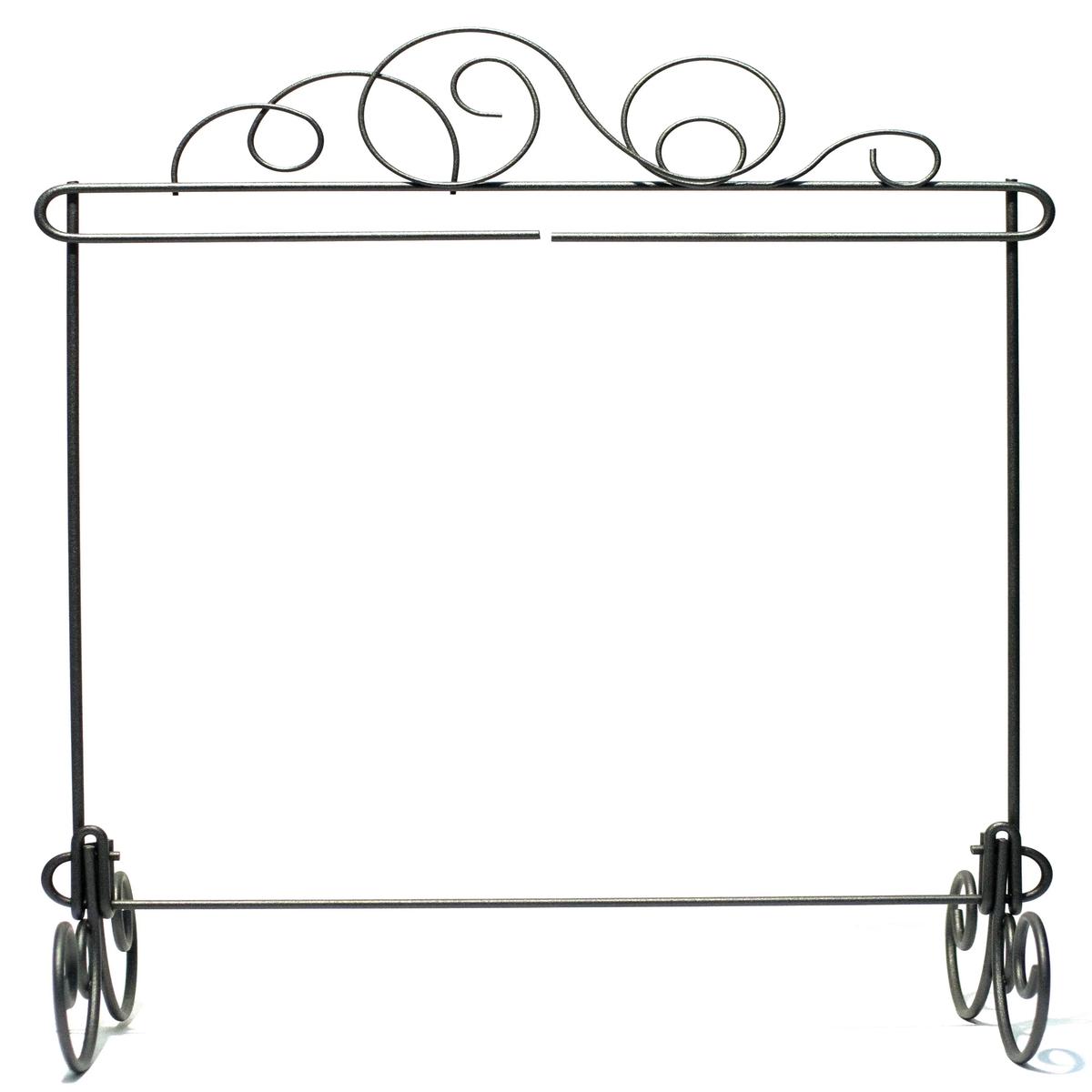 11.5in x 11.5in Meandering Stand Silver Tex