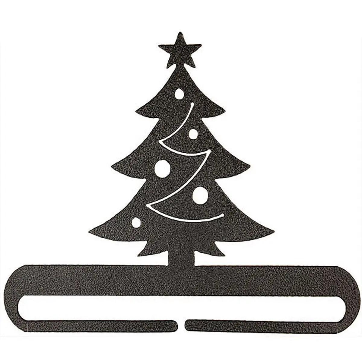 6in Christmas Tree Split Bot Charcoal