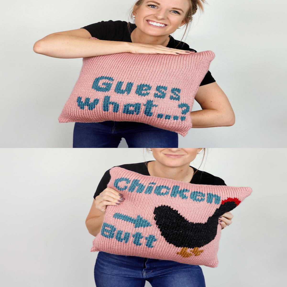 Chicken Butt Pillow (Knit)