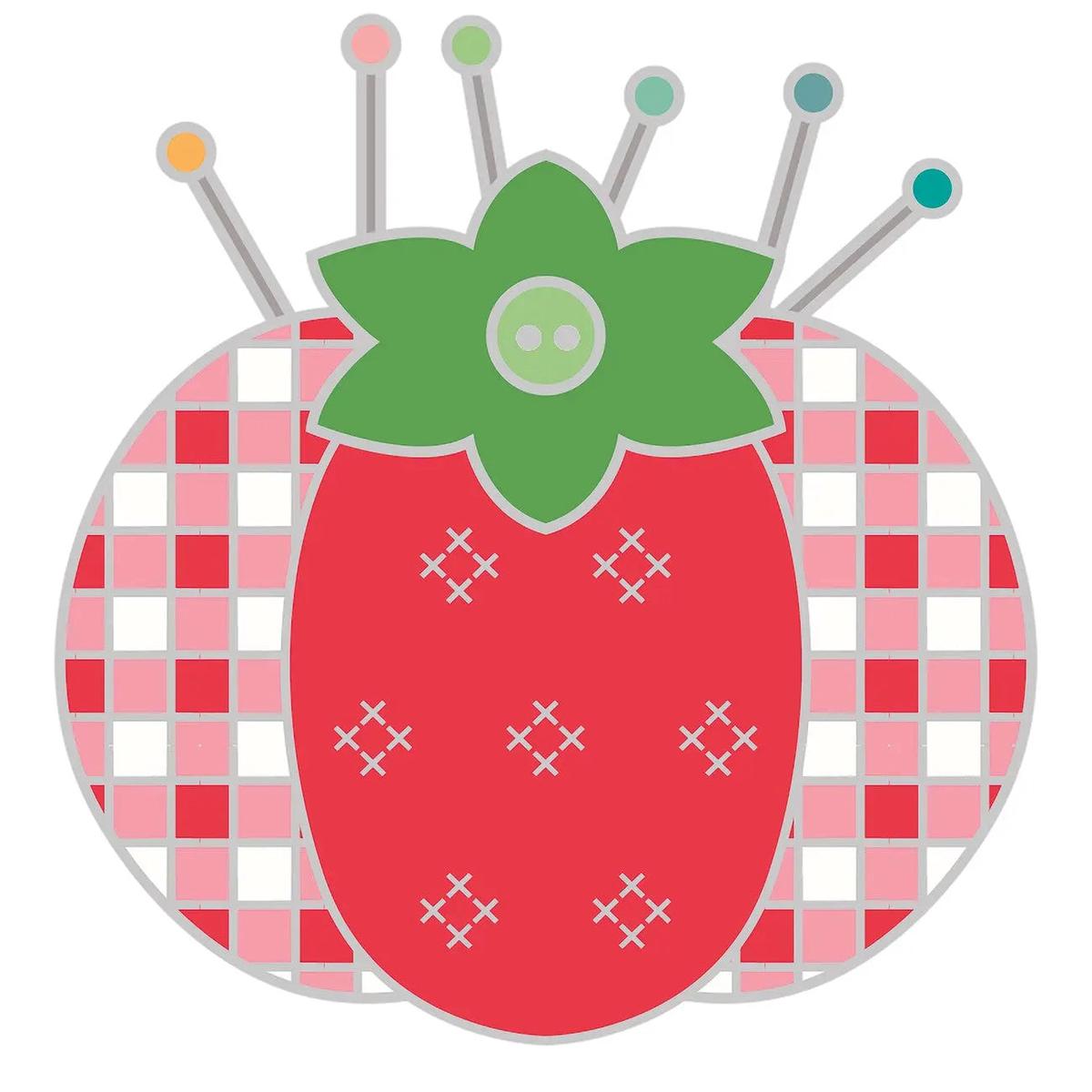 My Happy Place Tomato Pin Cushion