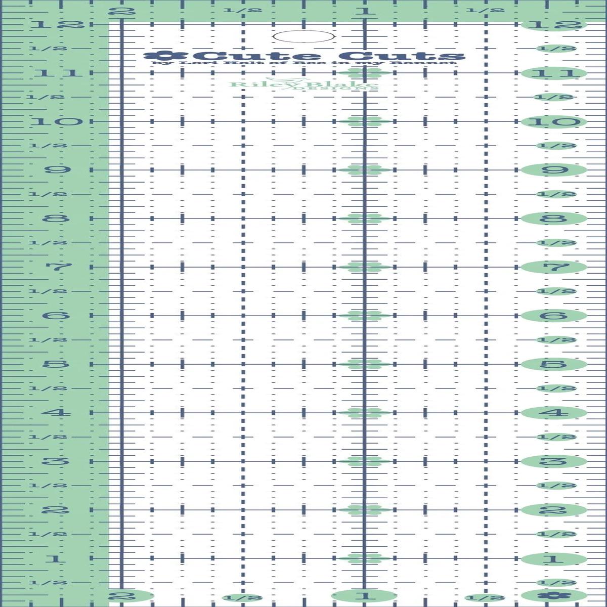 2-1/2in x 12-1/2in Cute Cut Ruler