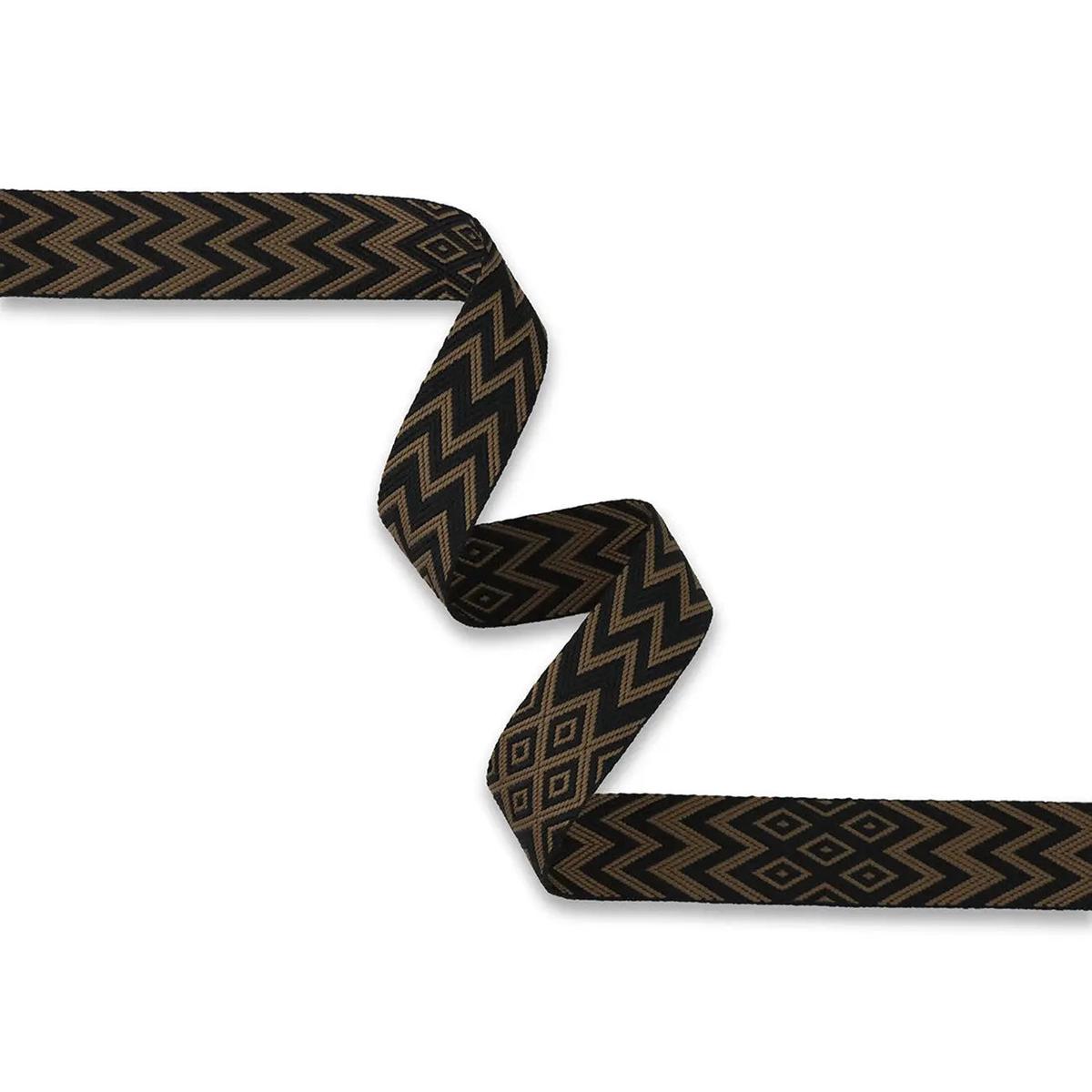Artisan Black Brown Webbing 1-1/2in x 3 yd