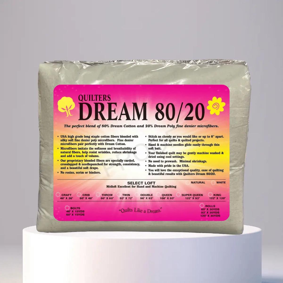 Quilters Dream Natural 80/20 Batting