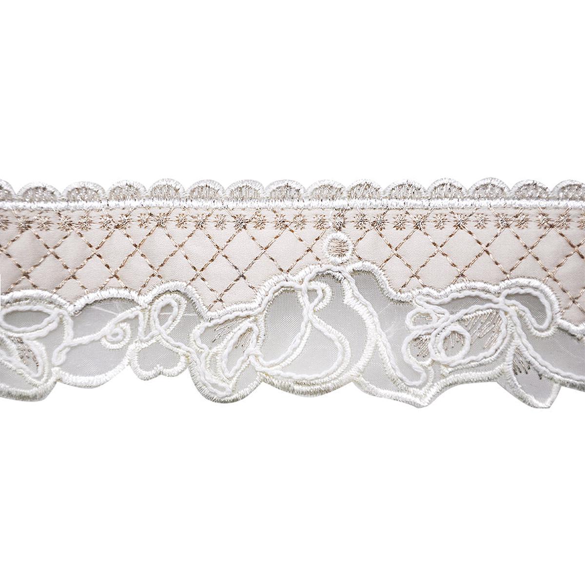 4-inch Elegant Lace Trimming 5 Yard Roll | Style BR-7542