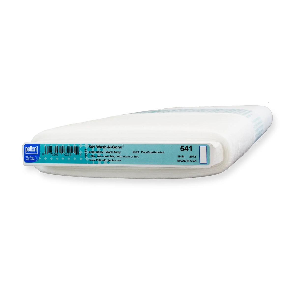 Pellon 541 Wash-N-Gone Sew-In Stabilizer 19" x 10 yards Bolt. Color: White.