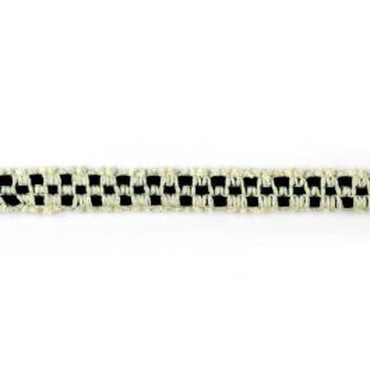Checkerboard Denim Trim, 5/8-inch X 5 Yards Geometric Upholstery & Sewing Trim