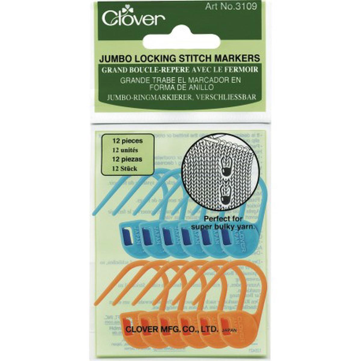 Clover Jumbo Locking Stitch Markers