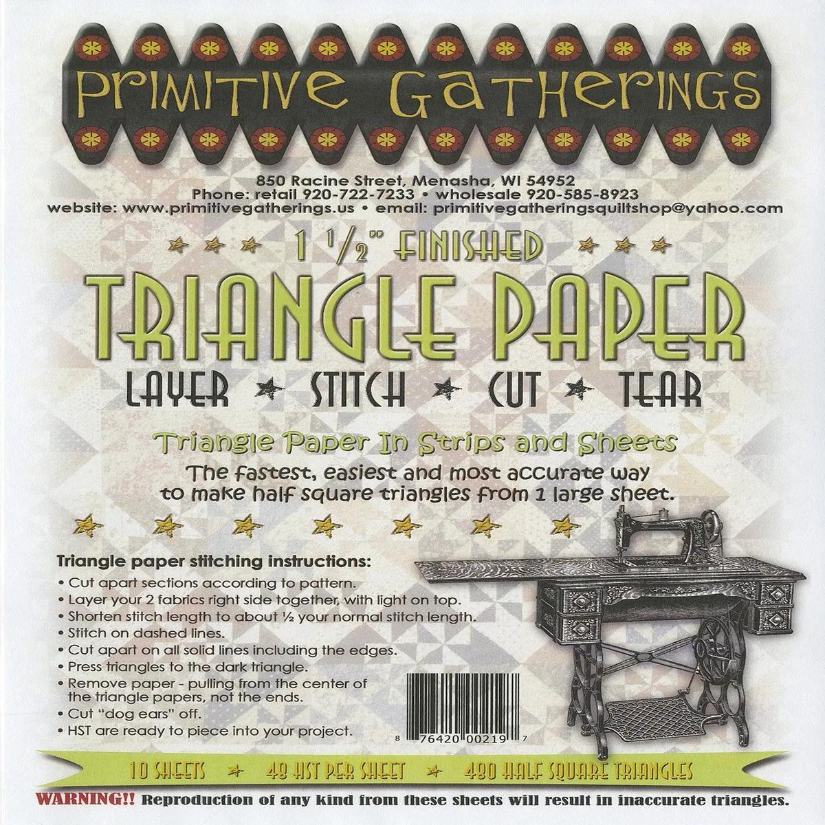 1-1/2in Triangle Paper