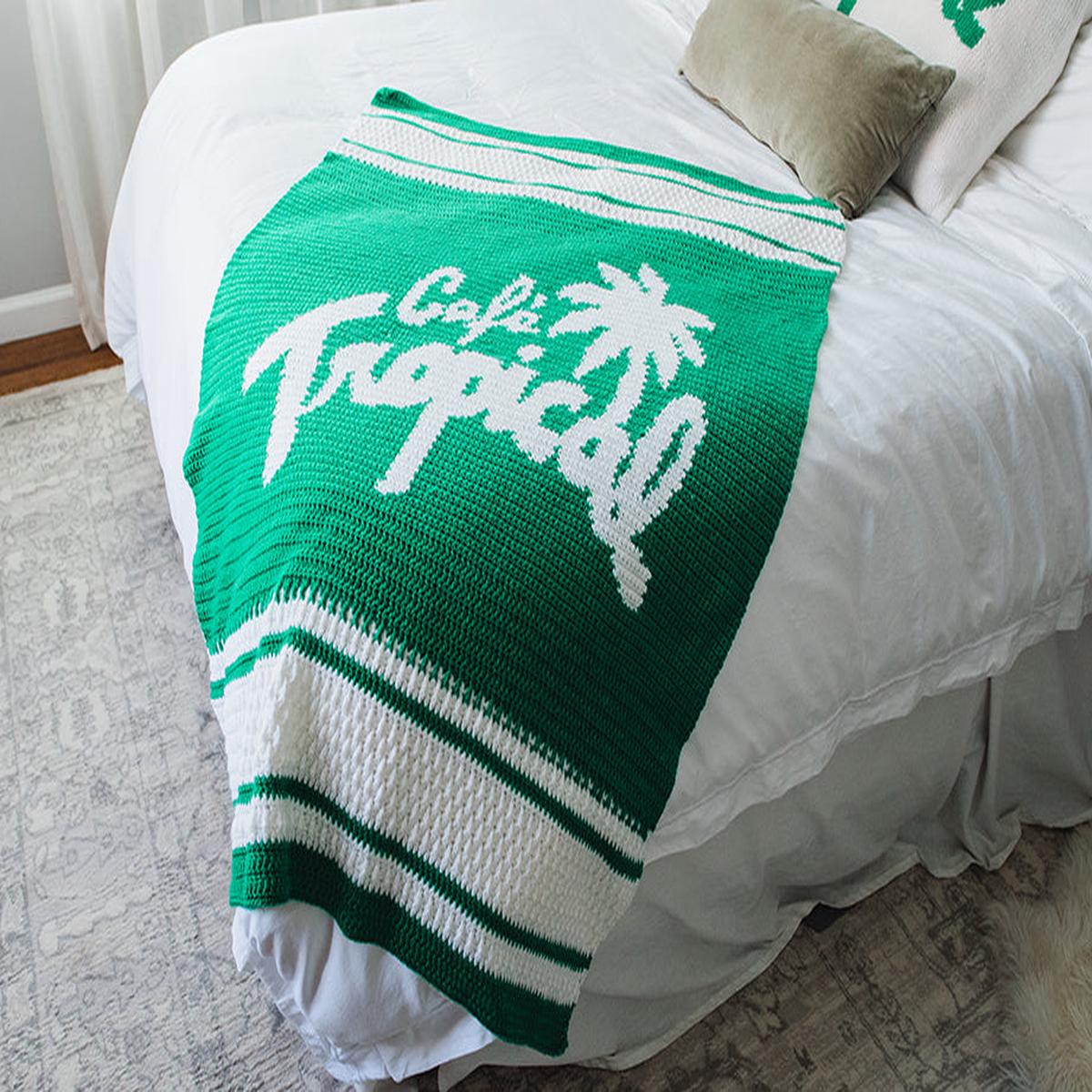 Caf Tropical Crochet Afghan [Bundle]