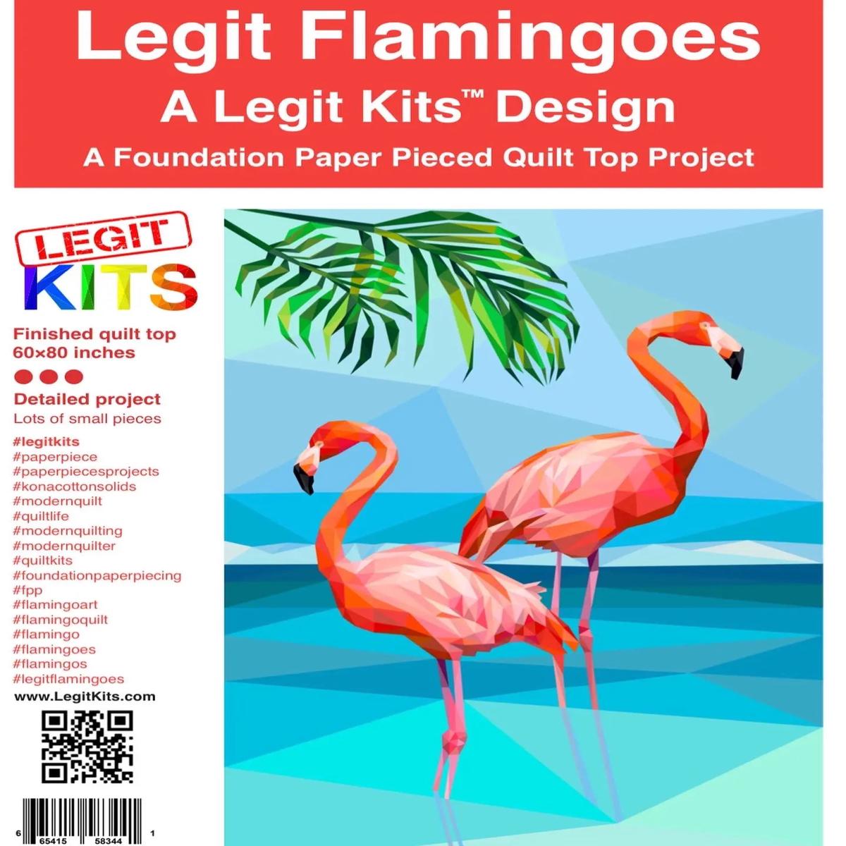 Legit Flamingoes Quilt Kit