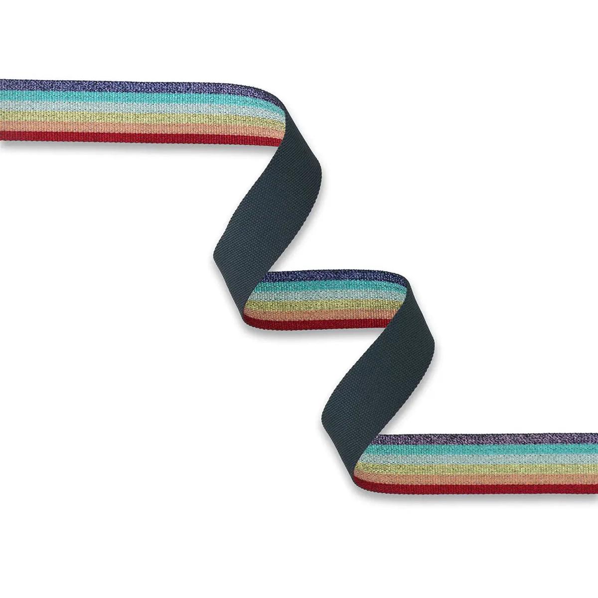 Metallic Rainbow Webbing 1-1/2in x 3 yd