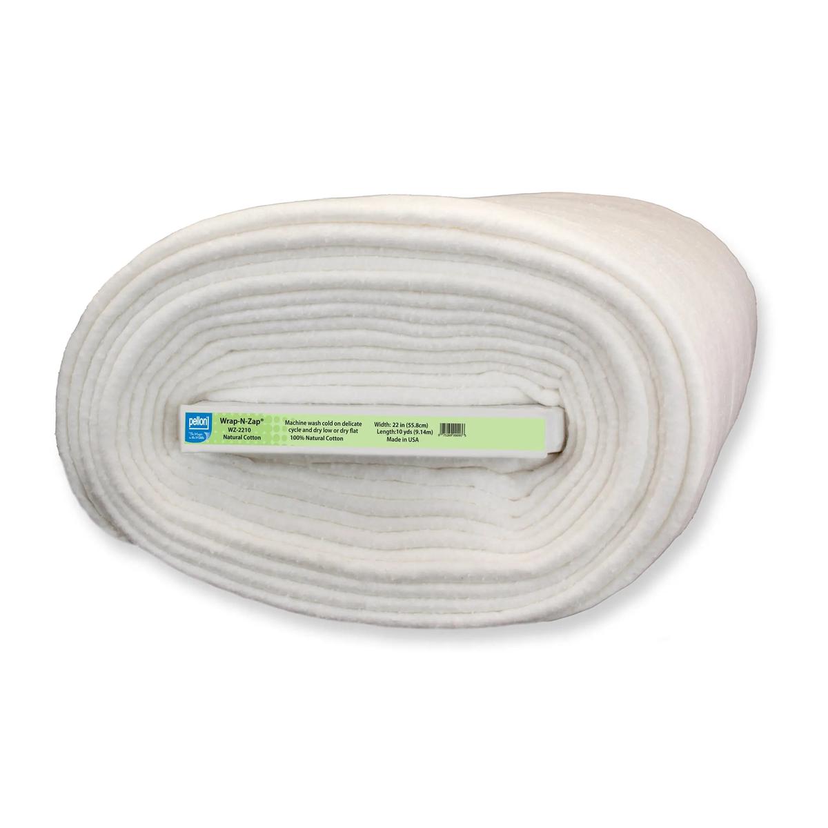 Pellon Wrap-N-Zap Microwaveable Cotton Batting 22" x 10 yards