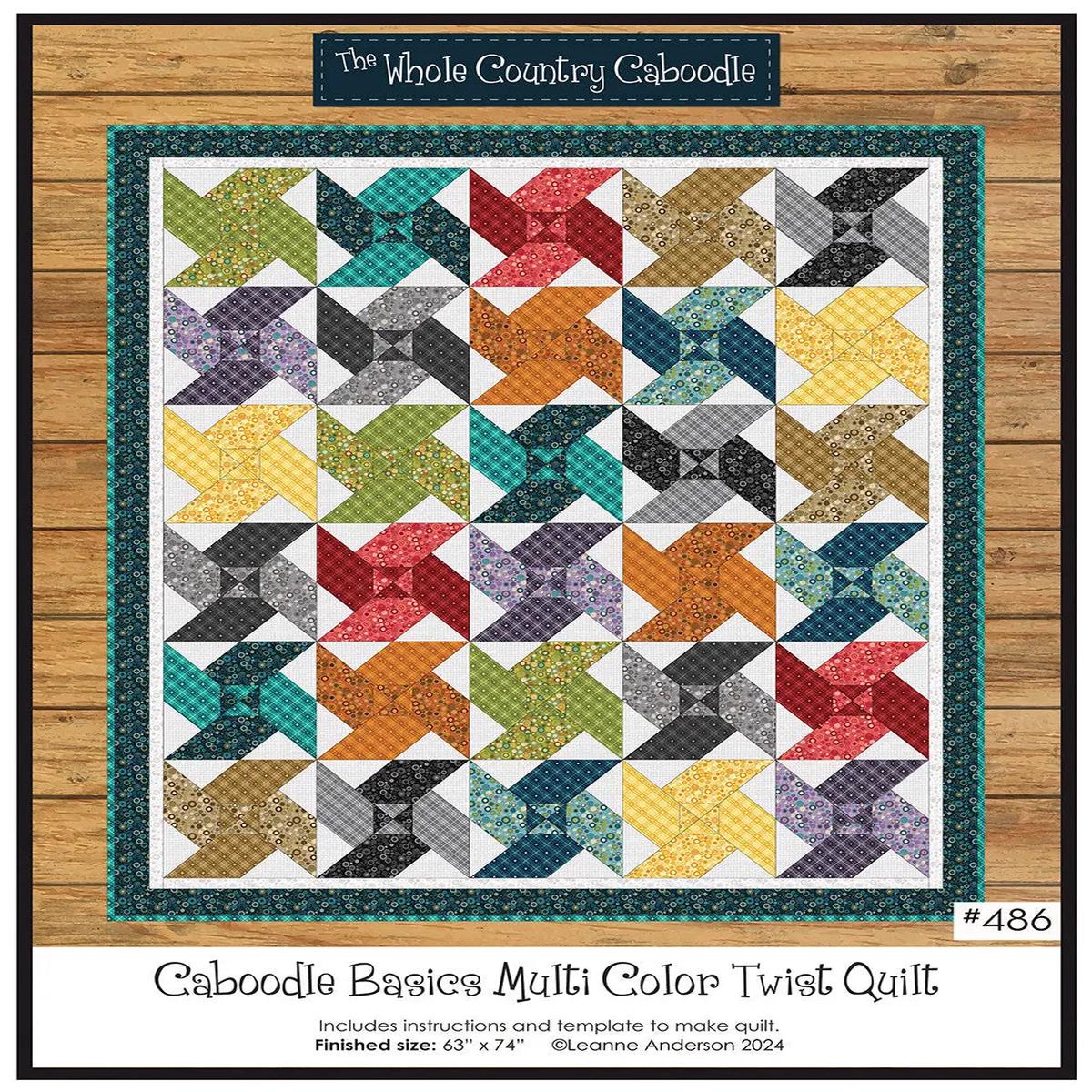 Caboodle Basics Multi Color Twist Quilt