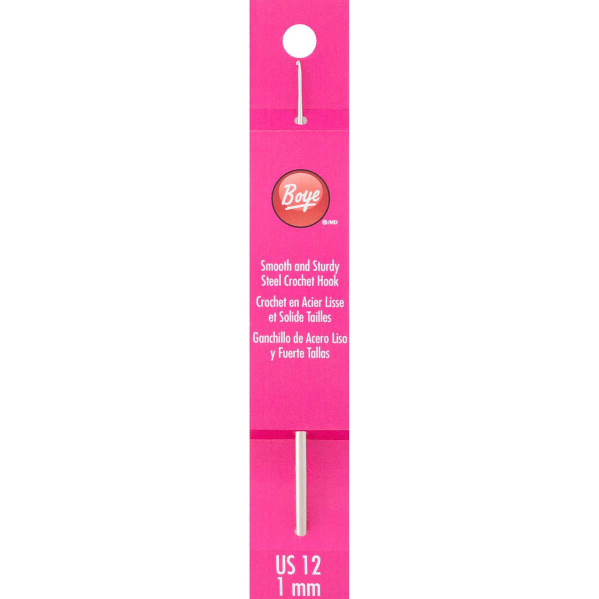 Boye Steel Crochet Hook 5" (Size 12)