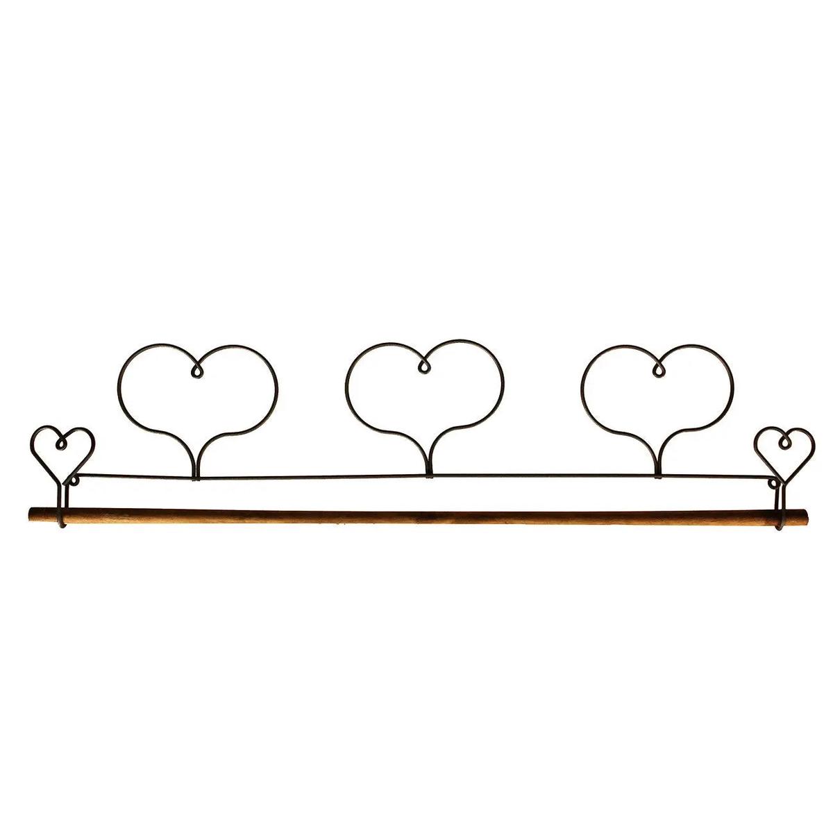 16in Triple Heart Fabric Holder