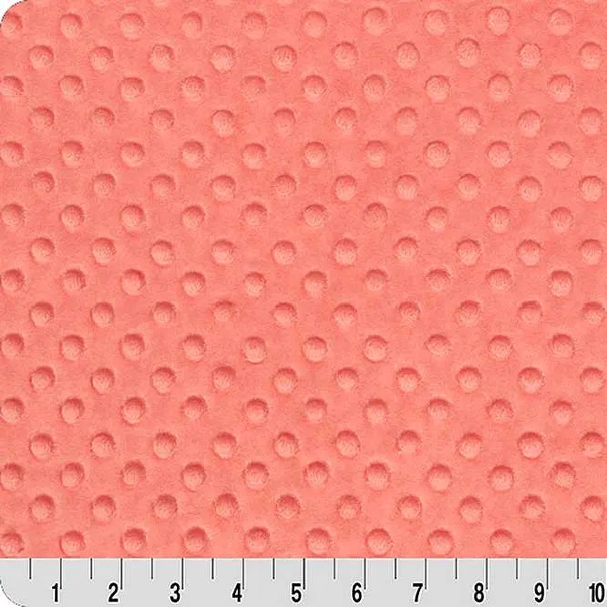 Coral Cuddle Dimple 58/60" Fabric per yard