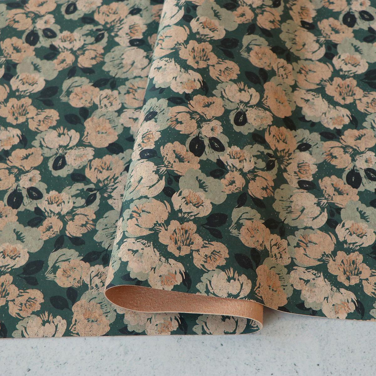 Darling Dahlias Cork 1/2yd