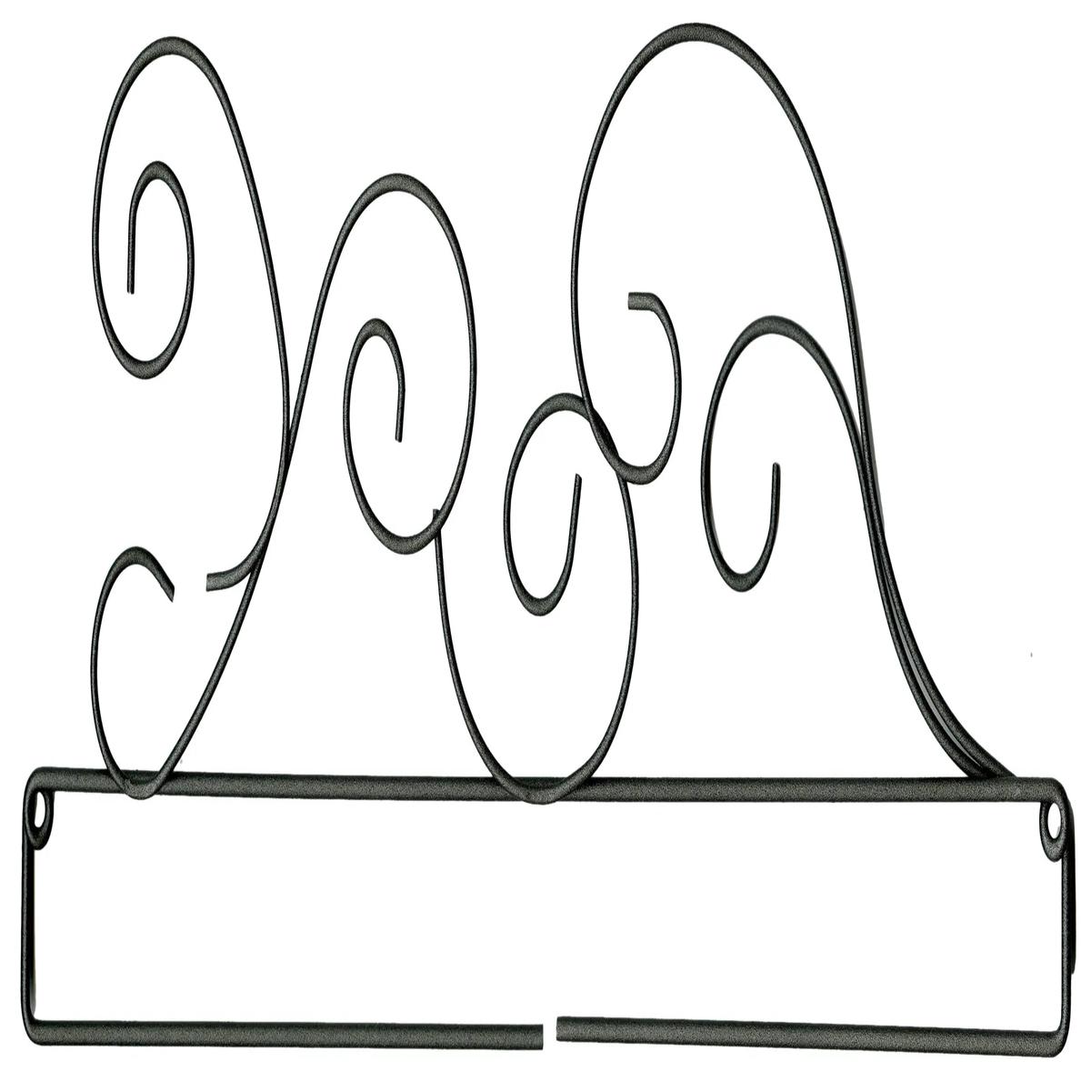 12in Classic Curl Screw Split Bottom Gray