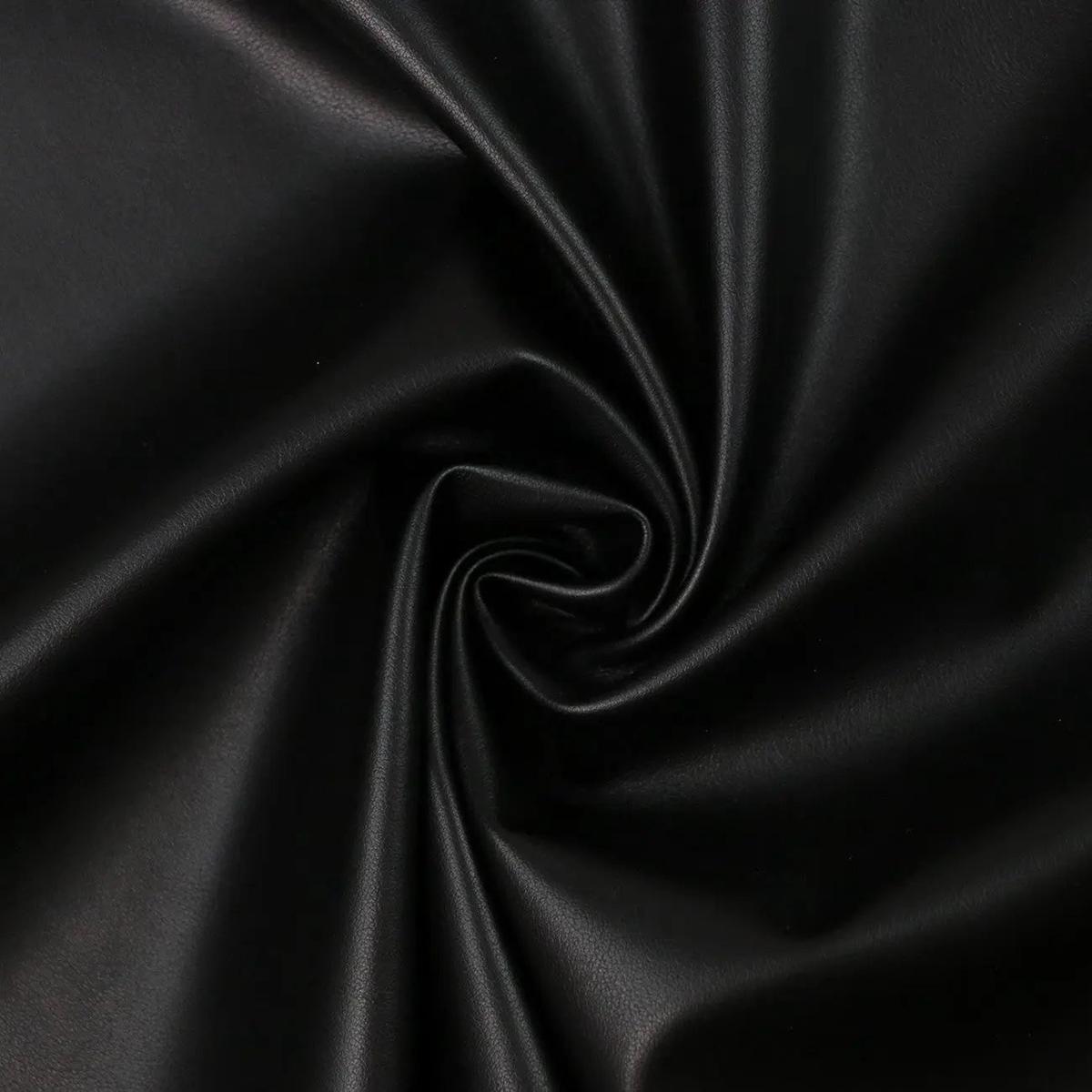 Black Lite Faux Leather 5 Yards