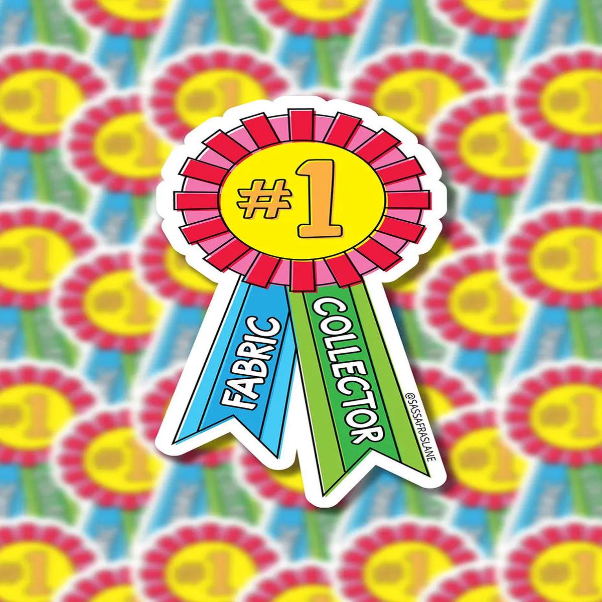 #1 Fabric Collector Award Stickers