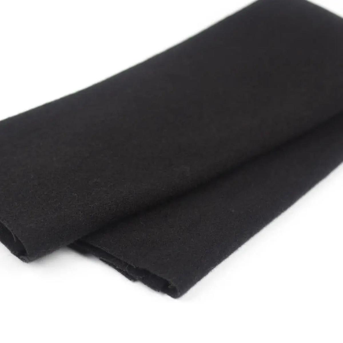 LN30 - Black Merino Wool Fabric