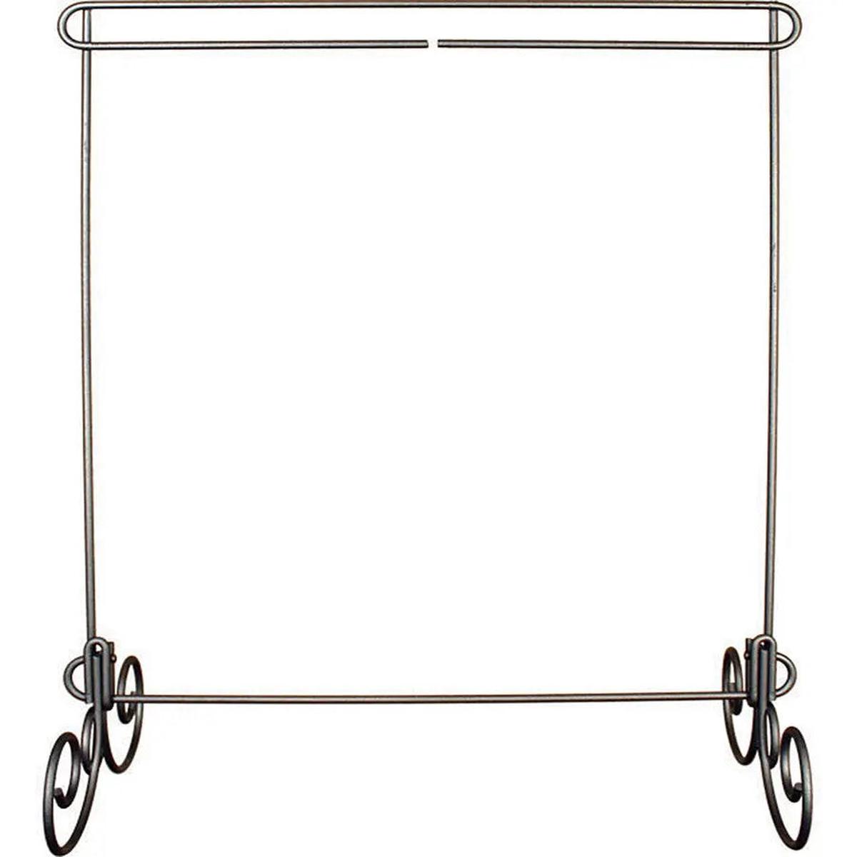 12in x 14in Hanger No Header Removeable Legs Silver