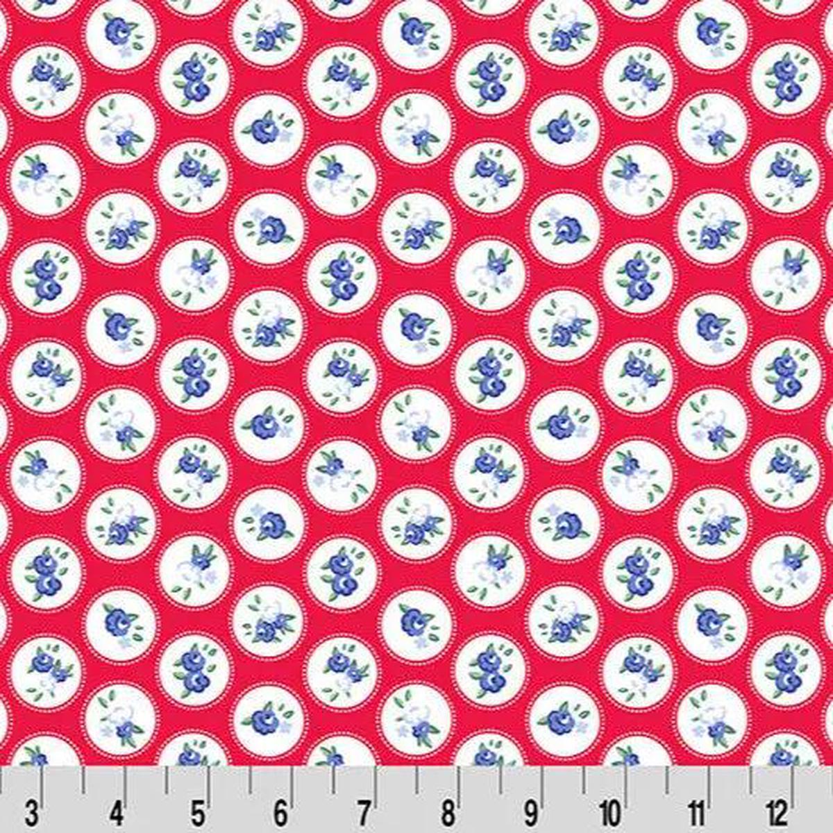 Cottage Rose Lane Windsor Quilting Cuddle Candy Apple Fabric per yard