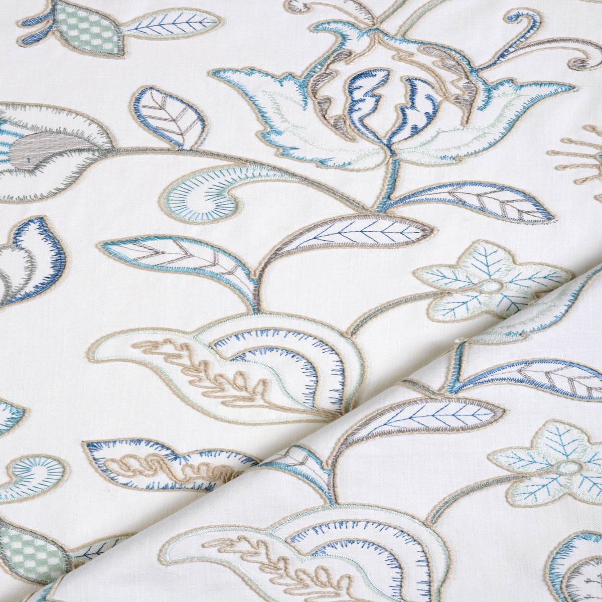 'Winter Chill' Fabric by the Yard (Blue/ White)