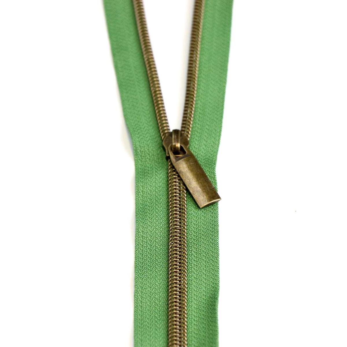 Zippers by the Yard Magnolia Antique