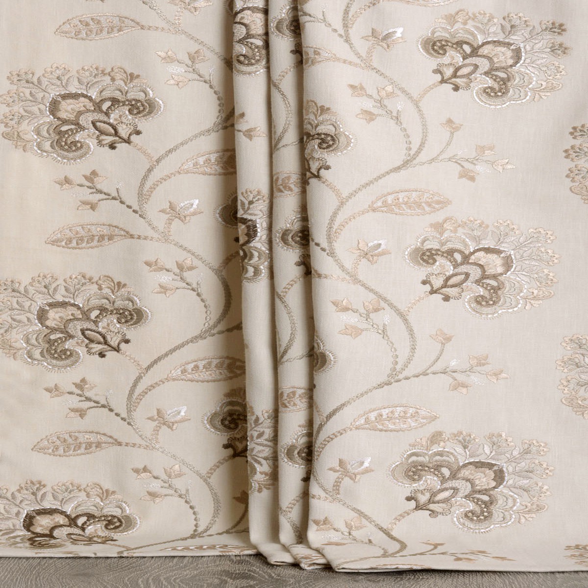'Blessed Day' Fabric by the Metre (Latte Beige/ Brown)