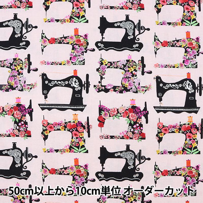 [From quantity 5] Fabric "USA cotton saw floral sewing machine pattern GAIL-C8803"