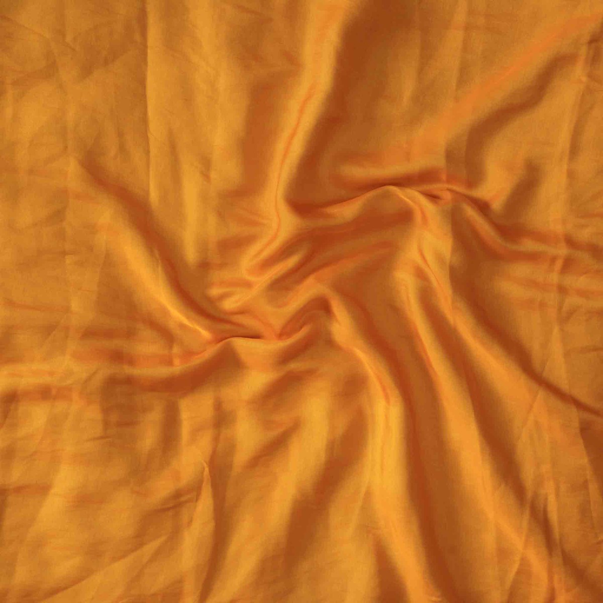 (pre-cut 1 meter)Mango Silk Mustard And Orange Reversable Flowing Fabric