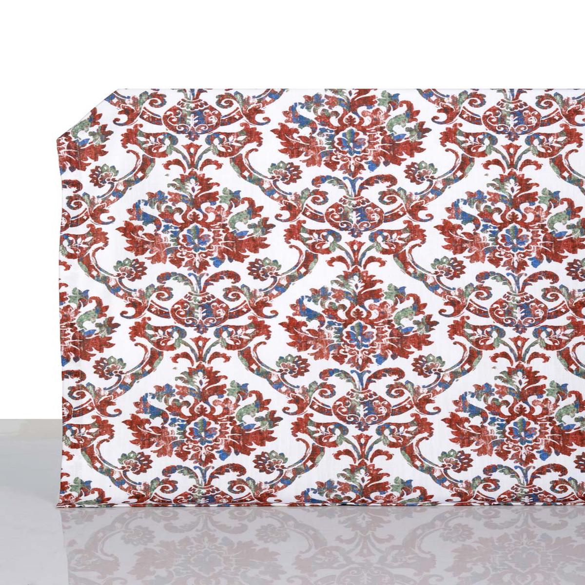 'Oria' Fabric by the Yard (Red/ Blue)