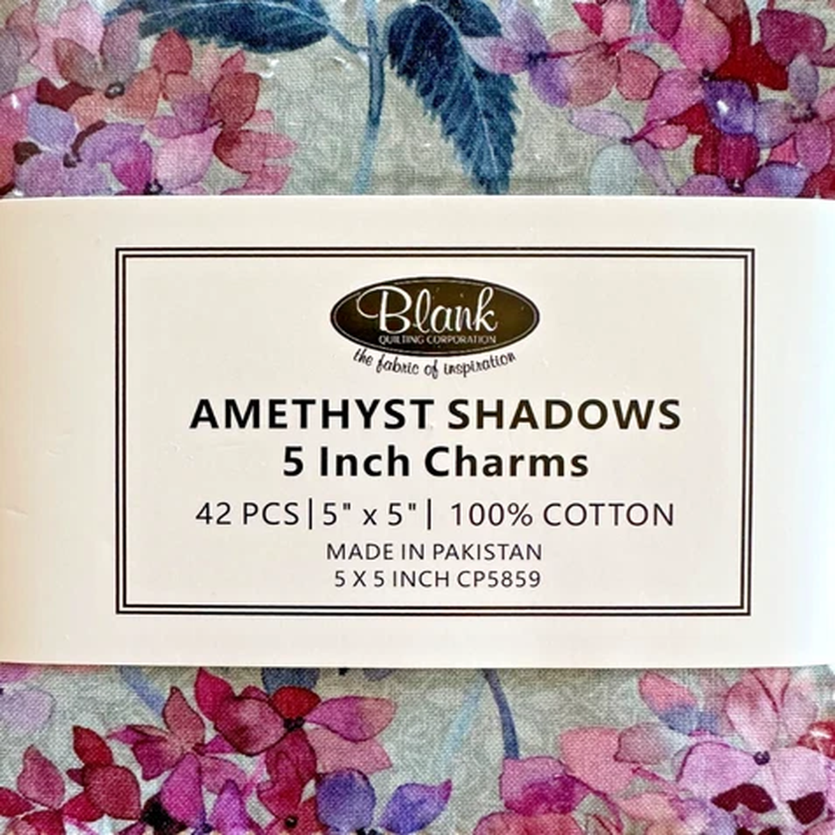 "AMETHYST SHADOWS" CHARM PACKS 5X5 42PC BY BLANK FABRICS