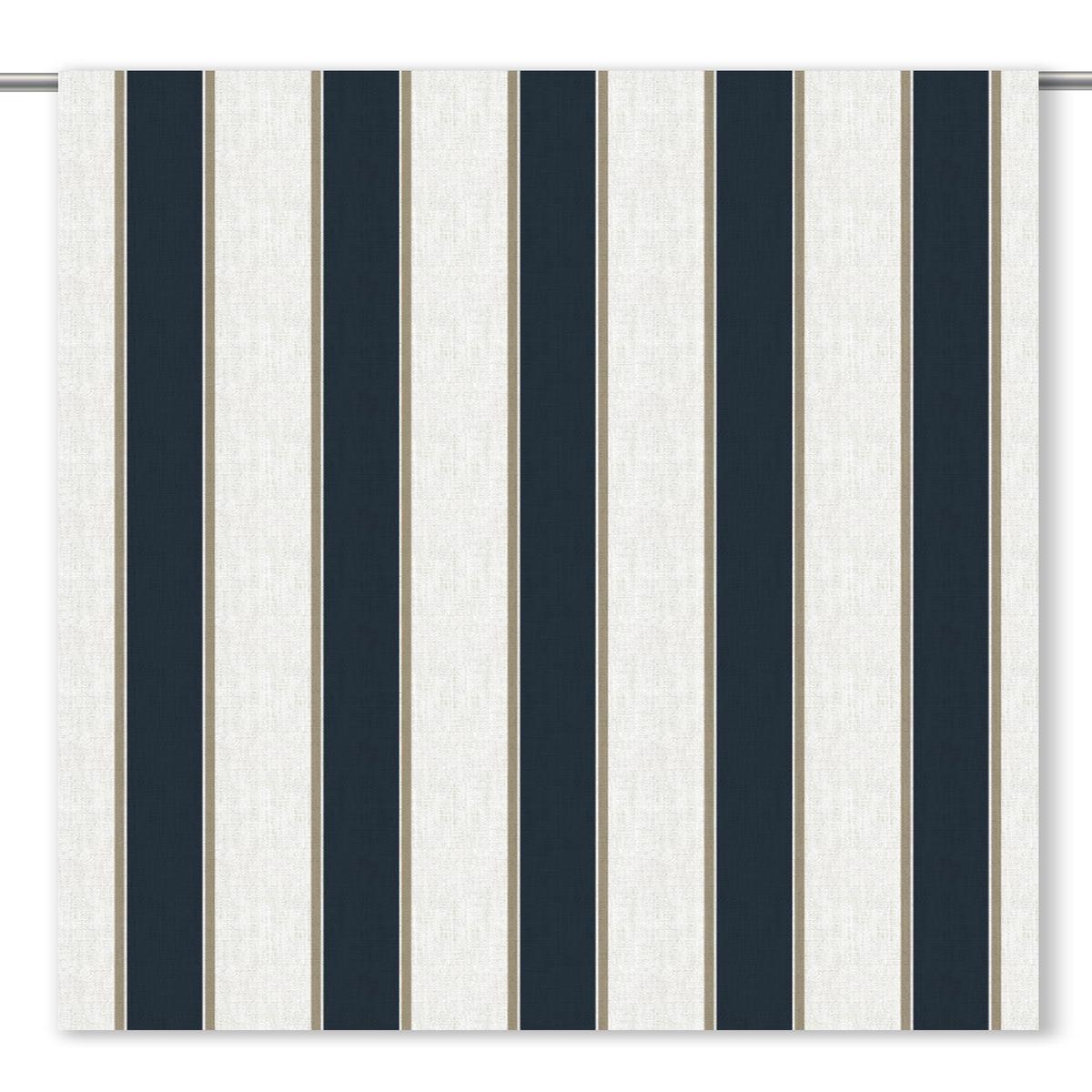 'Knot Norms' Fabric by the Yard (Midnight Blue/ White/ Beige)