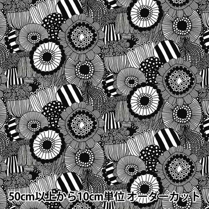 [From quantity 5] Fabric "Marimekko Pietnishill Toraptalha Black 067914-190 (made by Finnish)"